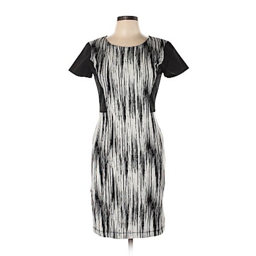 10 Crosby Derek Lam Dress Striped Sheath Short Sle